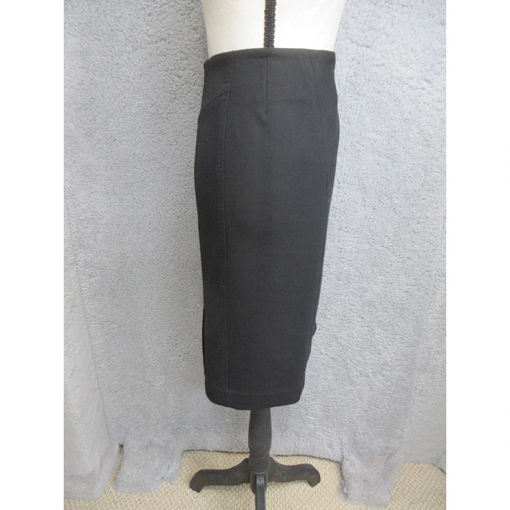 LOFT Pencil Skirt Womens 4 Black Officecore Workwear Tailored Quiet Luxury
